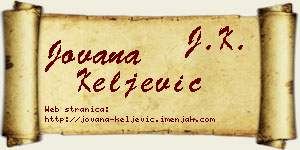 Jovana Keljević vizit kartica
